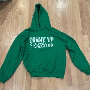 Green Graphic Hoodie